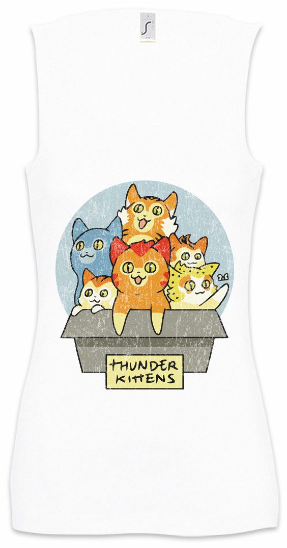Tanktop Thunder Kittens Ärmelloses Damen T-Shirt Katzen Cats Thundercats