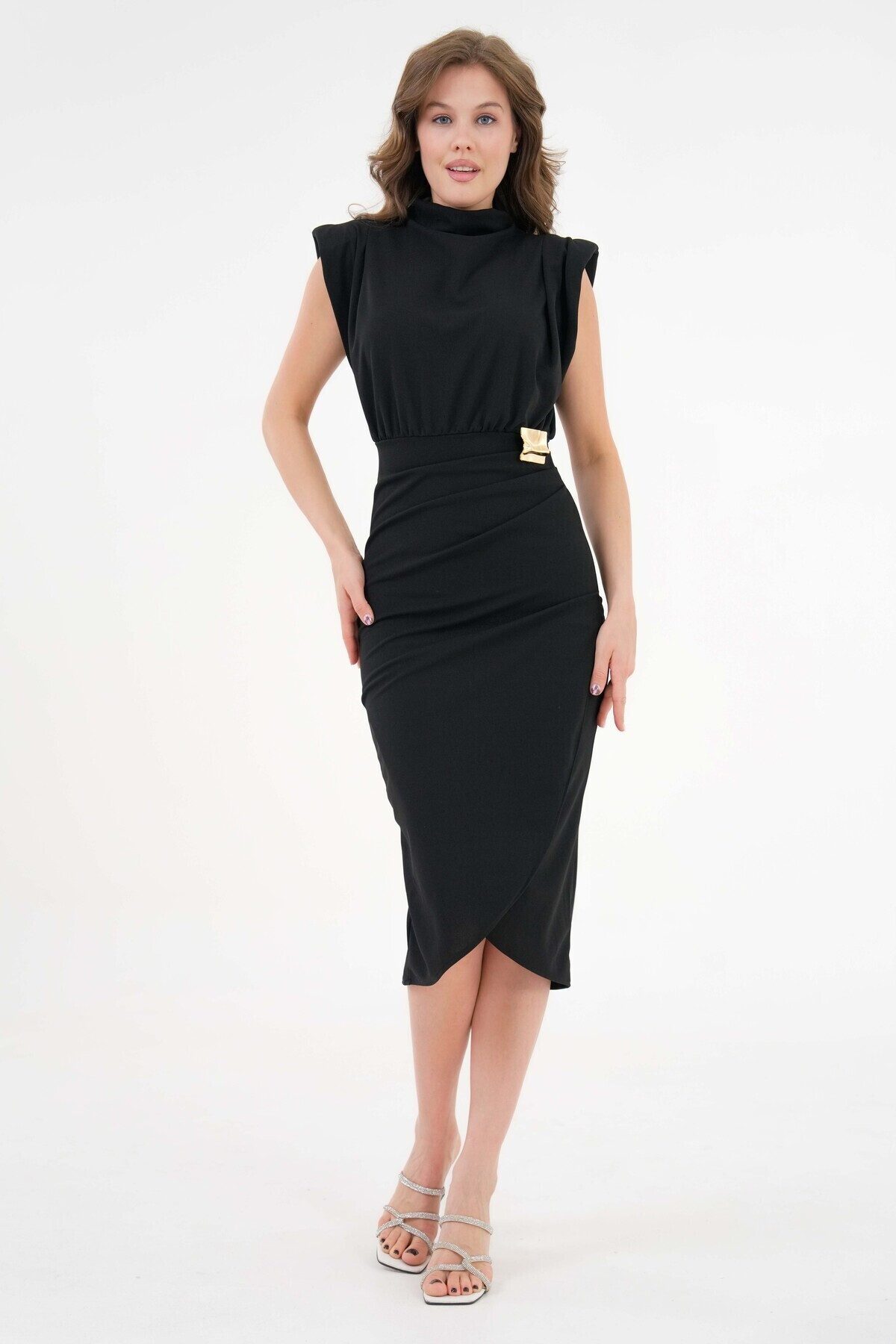 WOMAN VISION Midikleid Wickelkleid in Midi-Länge – Bild 5 von 5