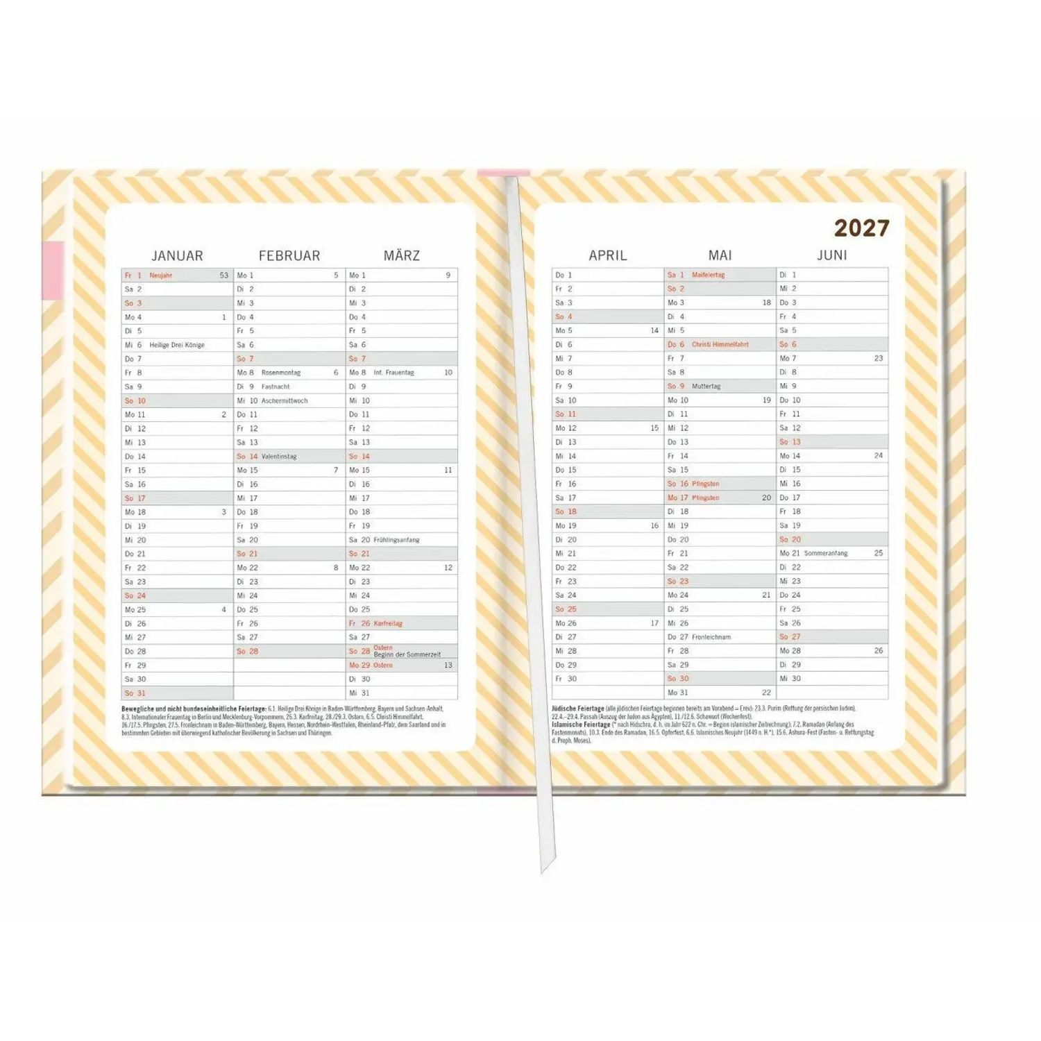 HEYE Monatskalender Pusheen 17-Monats-Kalenderbuch A5 2027 - 17 Monate. Von August 2026...