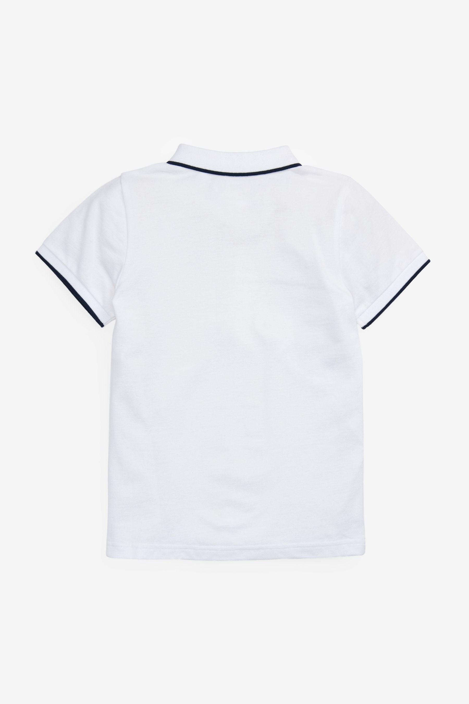 (1-tlg) Kurzärmeliges Polo-Shirt Next Poloshirt White
