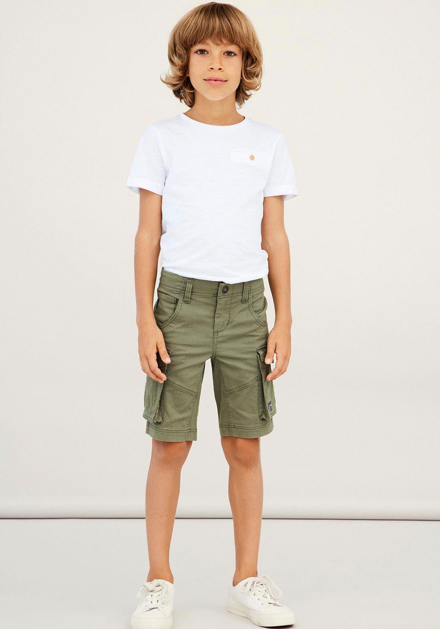 Name It Cargobermudas NKMRYAN 6776-BA Green REG Deep NOOS L TWI SHORTS Lichen