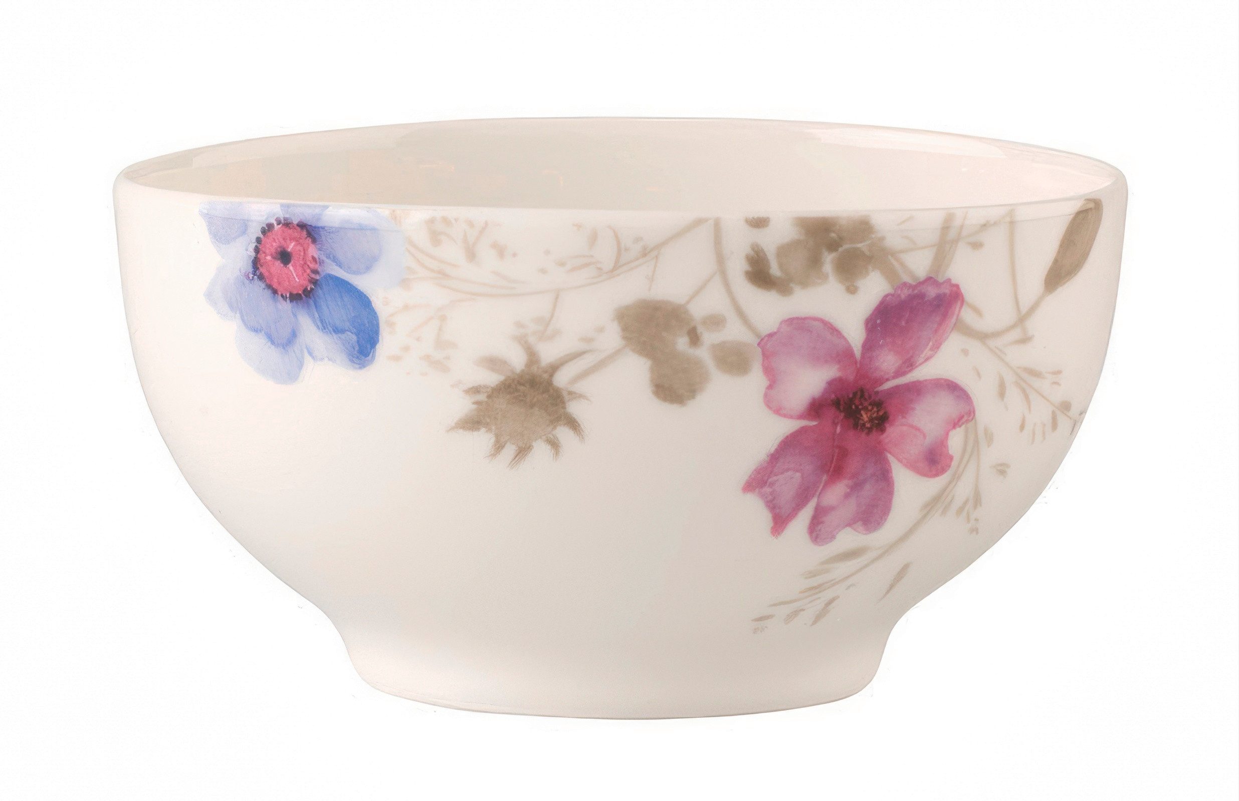 Villeroy & Boch Müslischale Mariefleur Gris, Porzellan, Spülmaschinengeeignet, Mehrfarbig, Motiv: Blumen