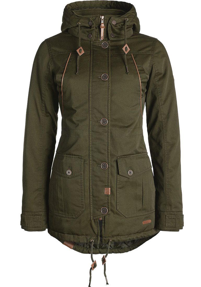 DESIRES Parka Annabelle warme Jacke mit abnehmbarer Kapuze