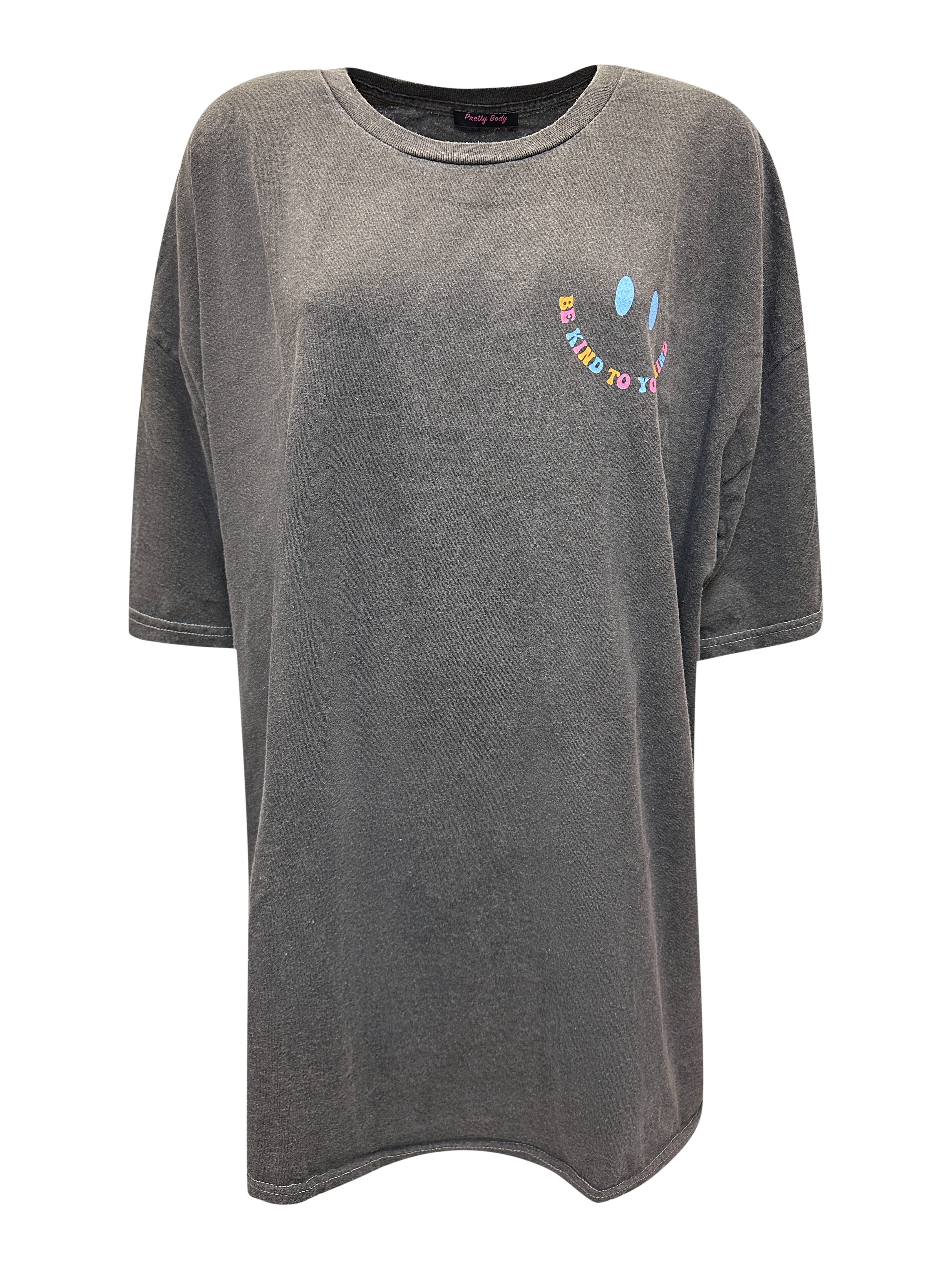 Worldclassca T-Shirt Worldclassca Oversized Print T-Shirt lang Sommer Obert günstig online kaufen