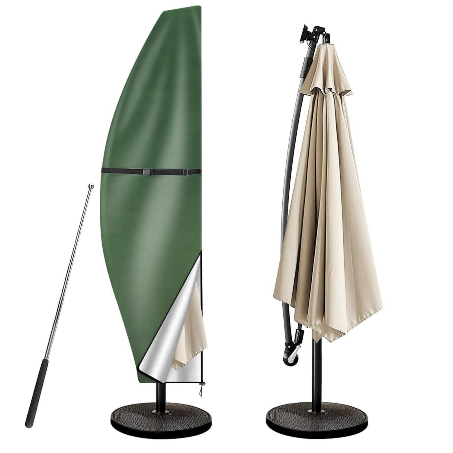 LuxusKollektion Sonnenschirm-Schutzhülle Sonnenschirm Schutzhülle 280cm Grün (1-St)