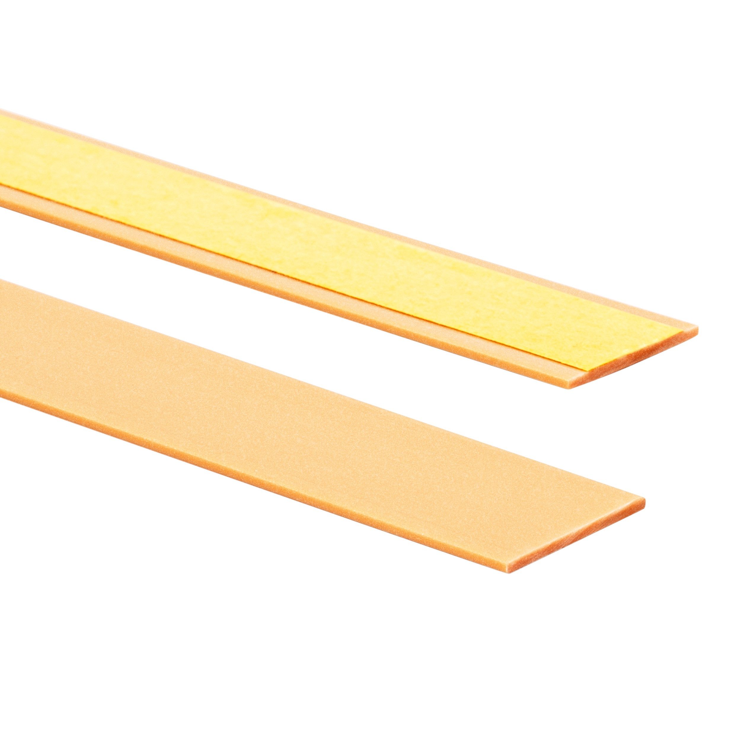 Quest Zierleiste Flachleiste selbstklebend 20 mm, 10-m-Rolle, Selbstklebend, Kunststoff (PVC), 1-St., selbstklebend, 20 mm breit, 10 m Rolle