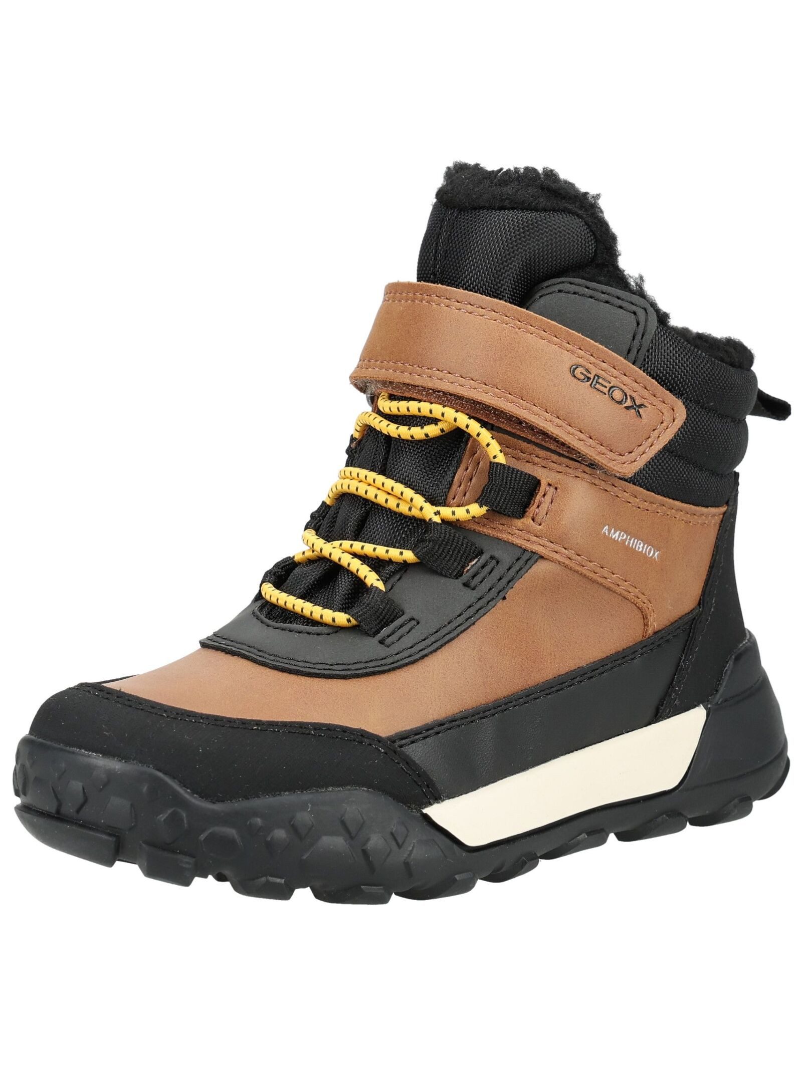 Geox Geox Stiefelette Lederimitat/Textil Schnürstiefelette