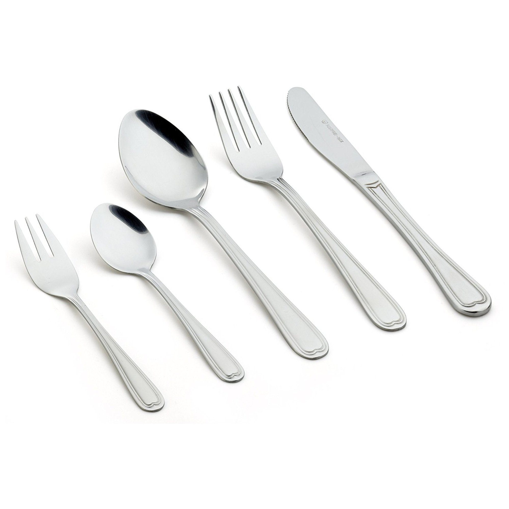 GRÄWE Besteck-Set GRÄWE Besteckset 100-tlg. für 12 Personen, Serie Salzburg, Edelstahl 18/0