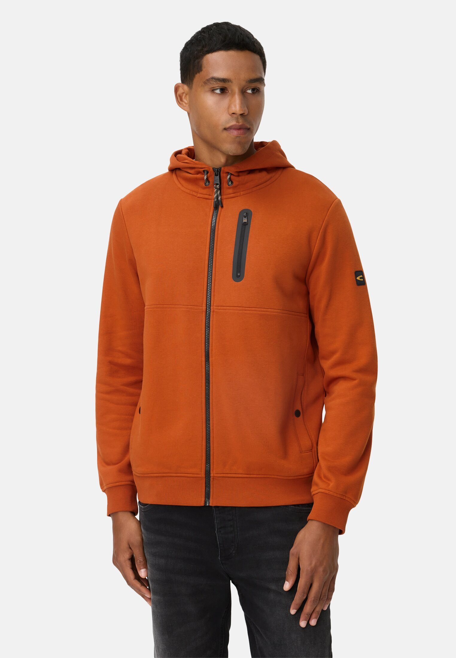 camel active Sweatjacke mit Kapuze Langarm Kapuze