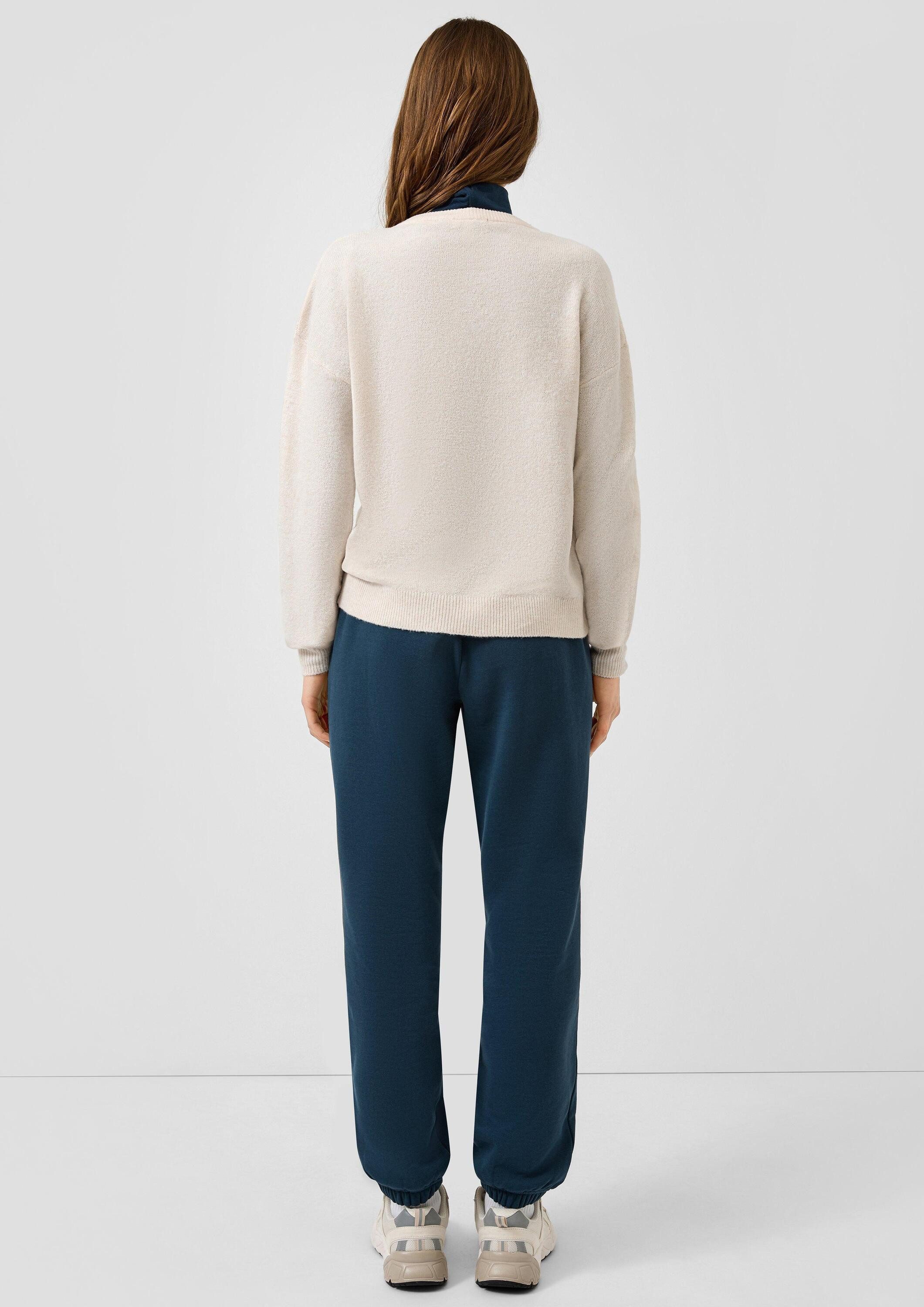 QS Cardigan Strickjacke Melierte Strickjacke