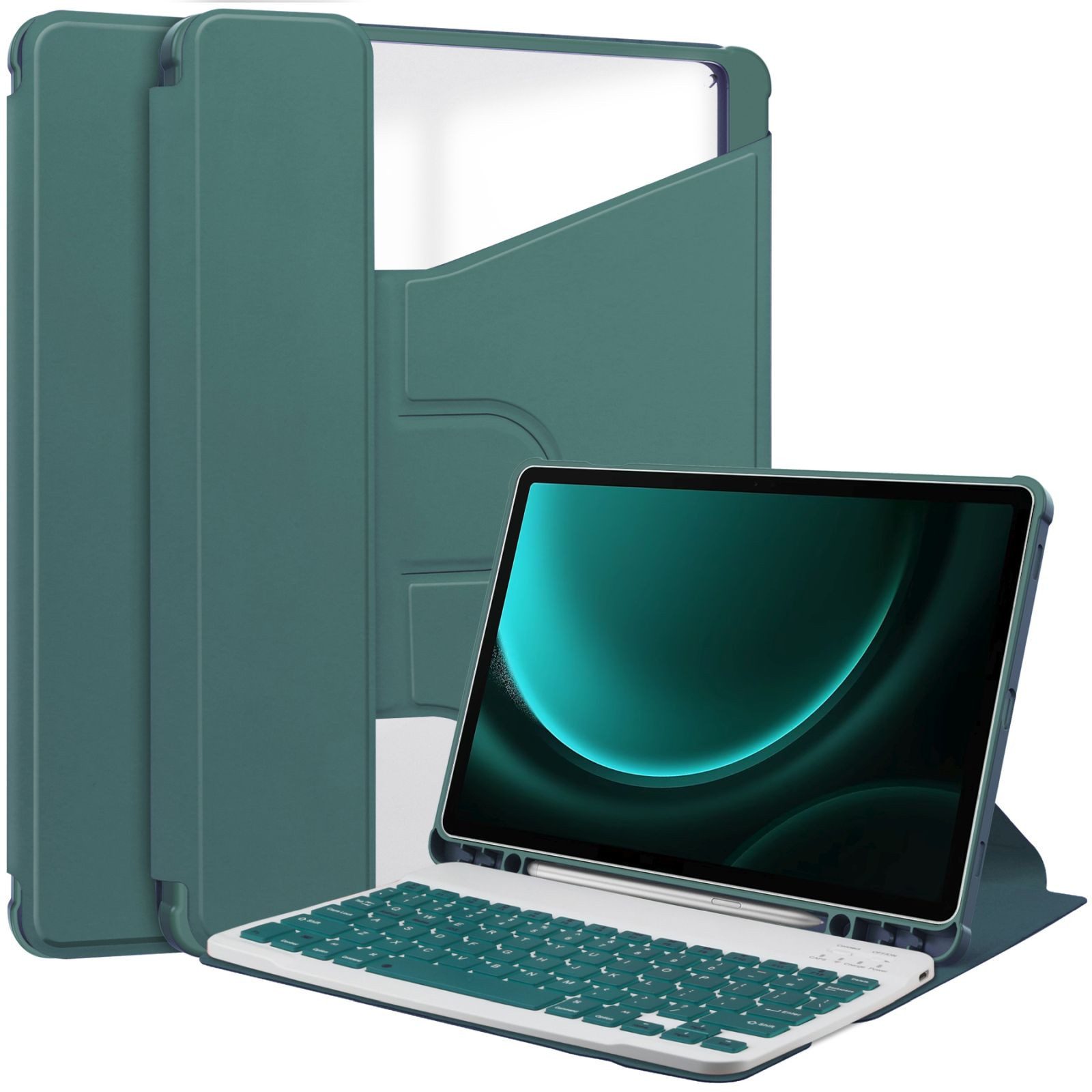 Lobwerk Tablet-Hülle Schutzhülle für Samsung Tab S9+ Plus 2023 SM-X810 SM-X816B SM-X818U 12, Aufstellfunktion, Sturzdämpfung