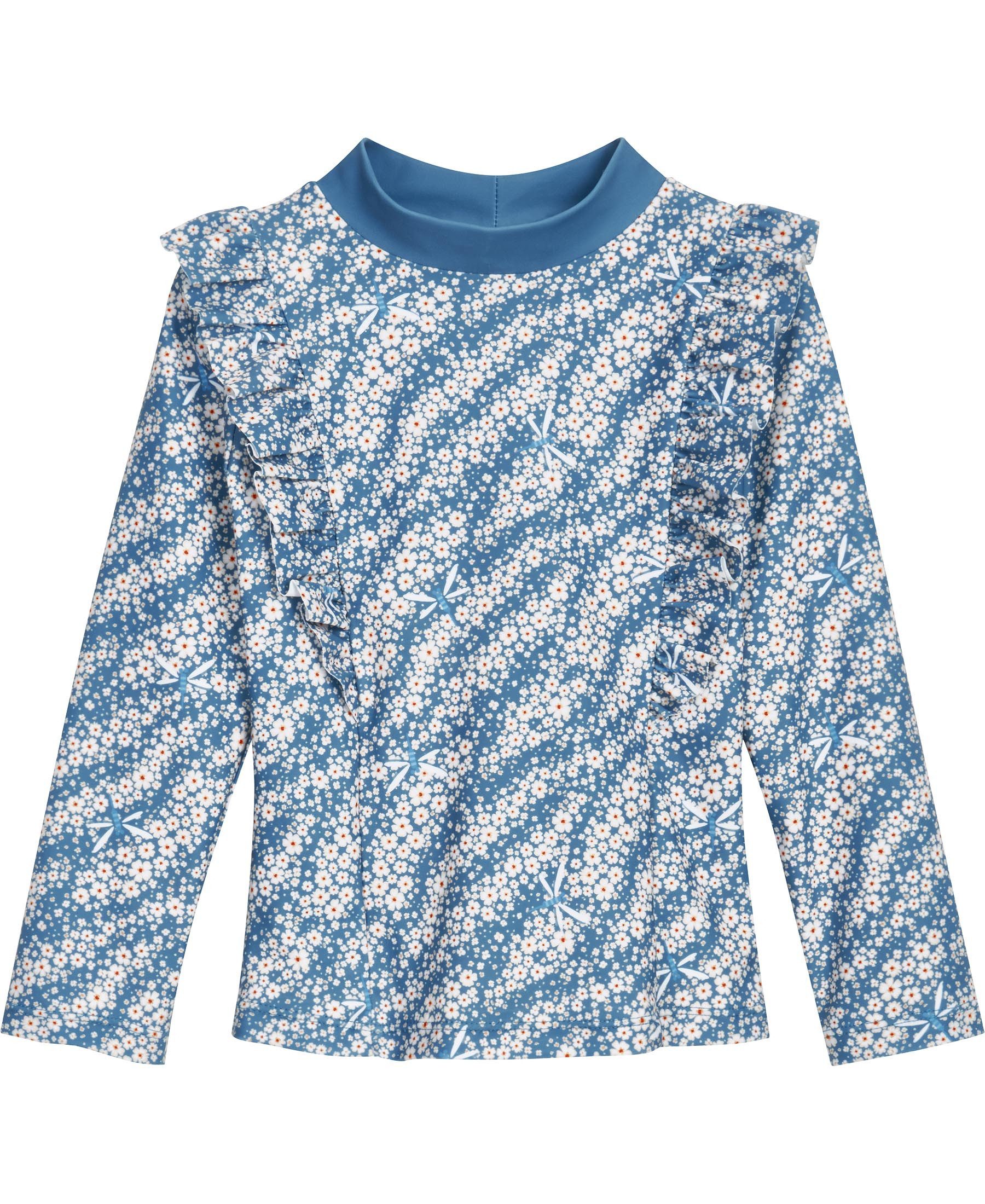 Playshoes Badeanzug UV-Schutz Bade-Shirt 1/1 Arm Blümchen