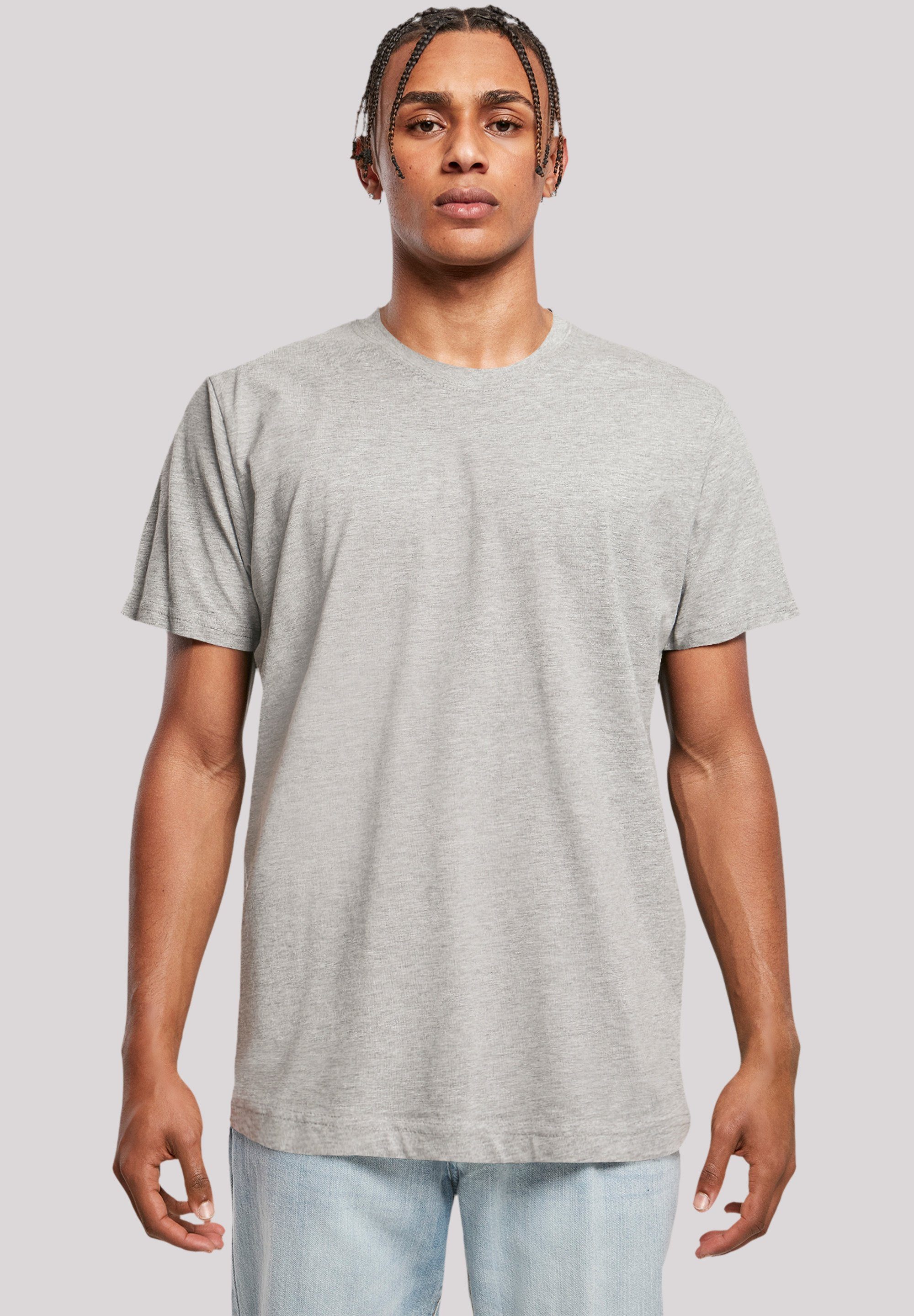 F4NT4STIC T-Shirt North Anchor Print heather grey