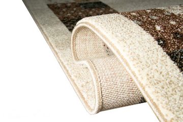 Teppich Designer Teppich Moderner Teppich Wohnzimmerteppich Bordüre beige creme türkis, Carpetia, rechteckig, Höhe: 13 mm