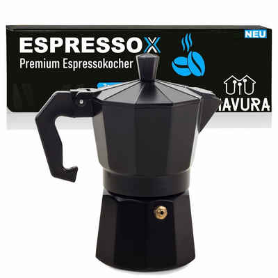 MAVURA Espressokocher ESPRESSOX Espresso Kocher Kaffeekocher Mokka Maker Espressobereiter, Kaffeebereiter Espressokanne Mokkakocher Espressomaschine 3 Tassen