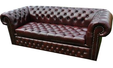 JVmoebel 3-Sitzer Chesterfield 3 Sitzer mit Bettfunktion Sofa Couch Polster Garnitur