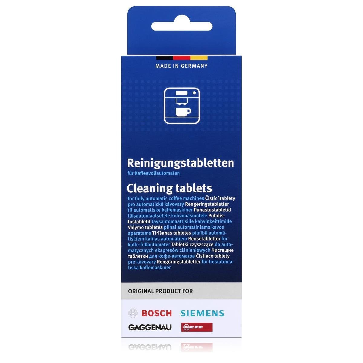 BOSCH Reinigungstabletten für Bosch,Siemens Neff u. Gaggenau 10x2,2g Reinigungstabletten