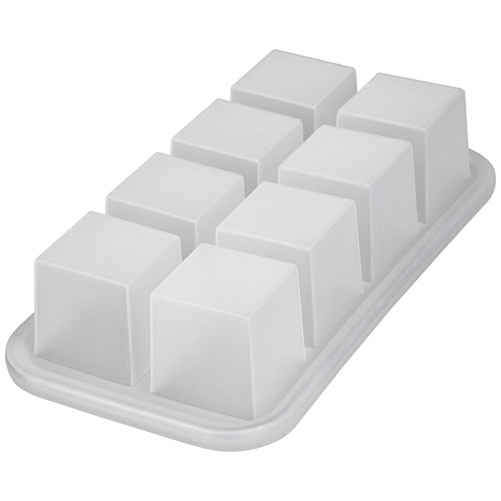 HAC24 Eiswürfelform XXL Eiswürfelbereiter Silikonform Eiswürfelbehälter Riesenwürfel, (1-tlg), Silikon Eiswürfel 5 x 5 cm