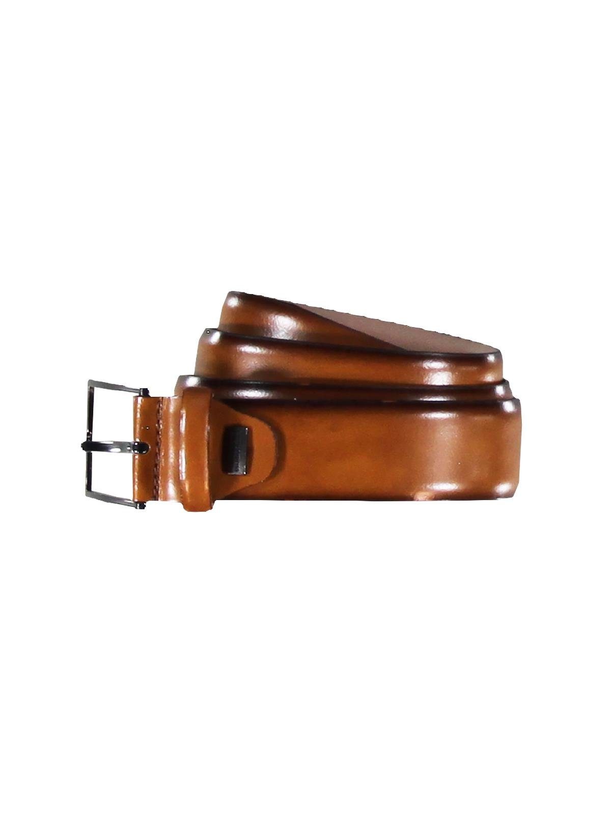 Ledergürtel Herren Gürtel Basic, Cognac