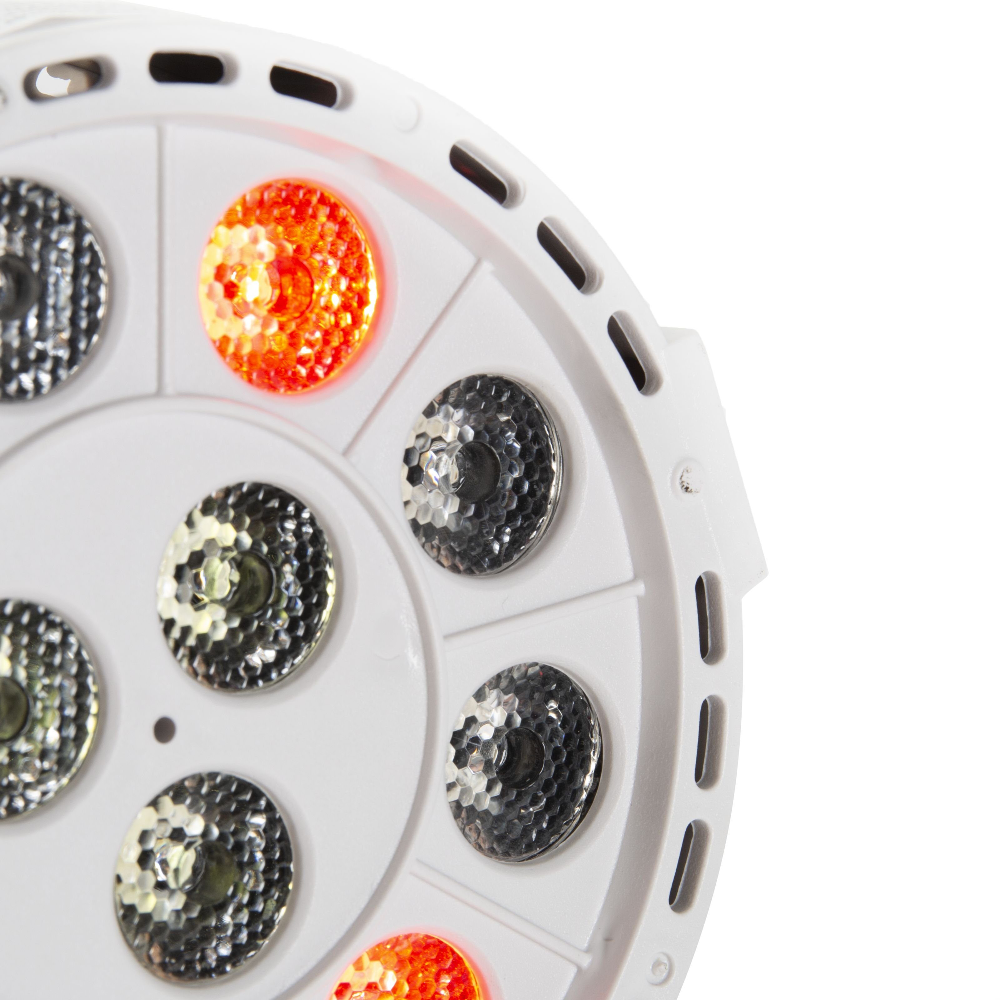 lightmaXX PAR LED RGBW - LED PAR NANO Discolicht, LED white Scheinwerfer 12×1W