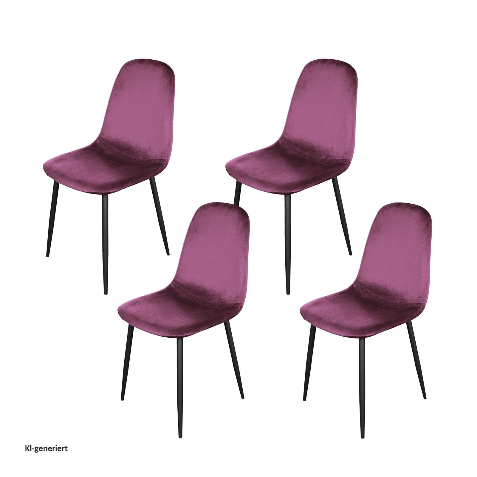 HTI-Living Esszimmerstuhl 4er Set Stühle Atlanta (Set, 4 St), Esszimmerstuhl Samt