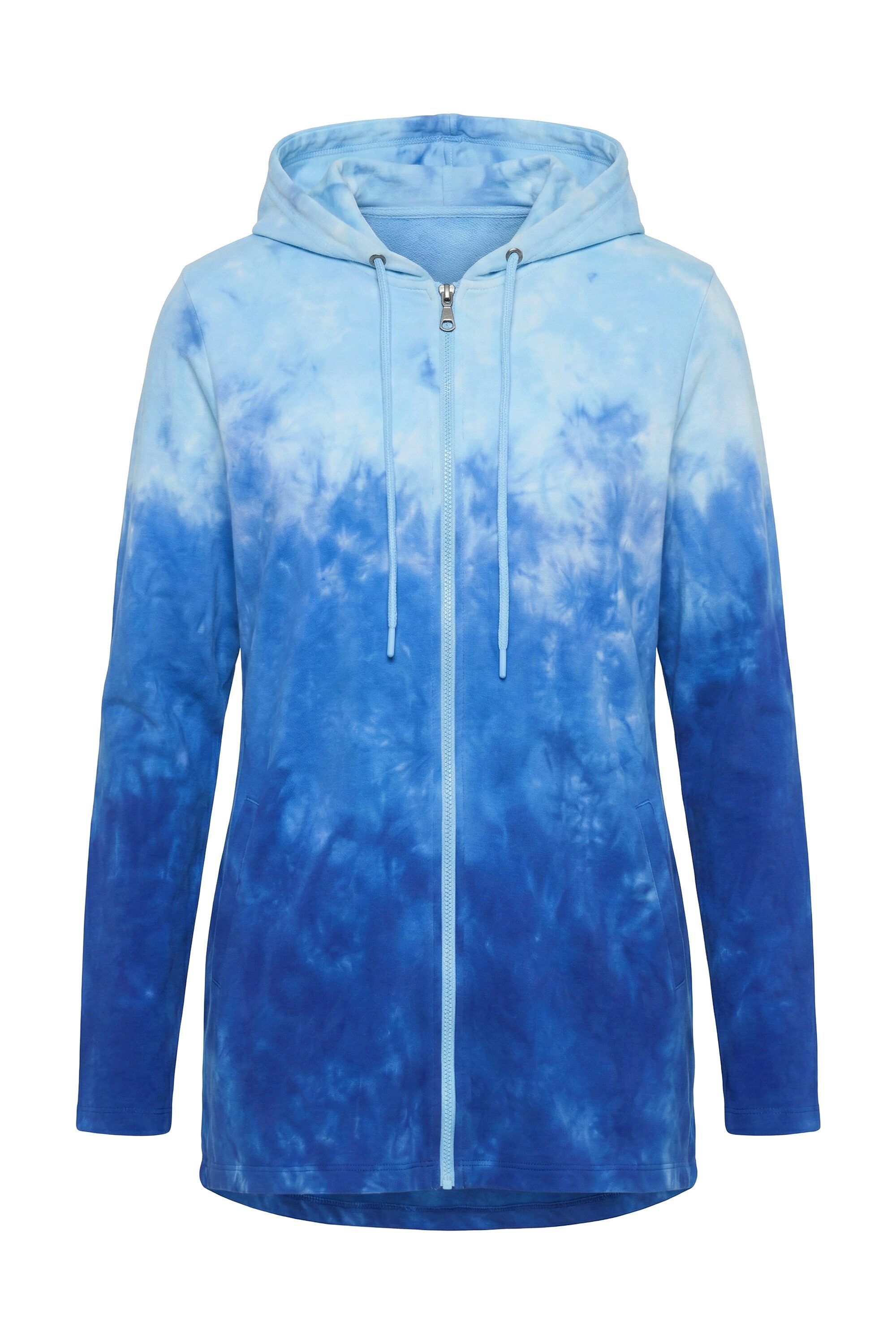 Angel of Style Sweatjacke Sweatjacke A-Linie Farbverlauf Kapuze – Bild 2 von 3