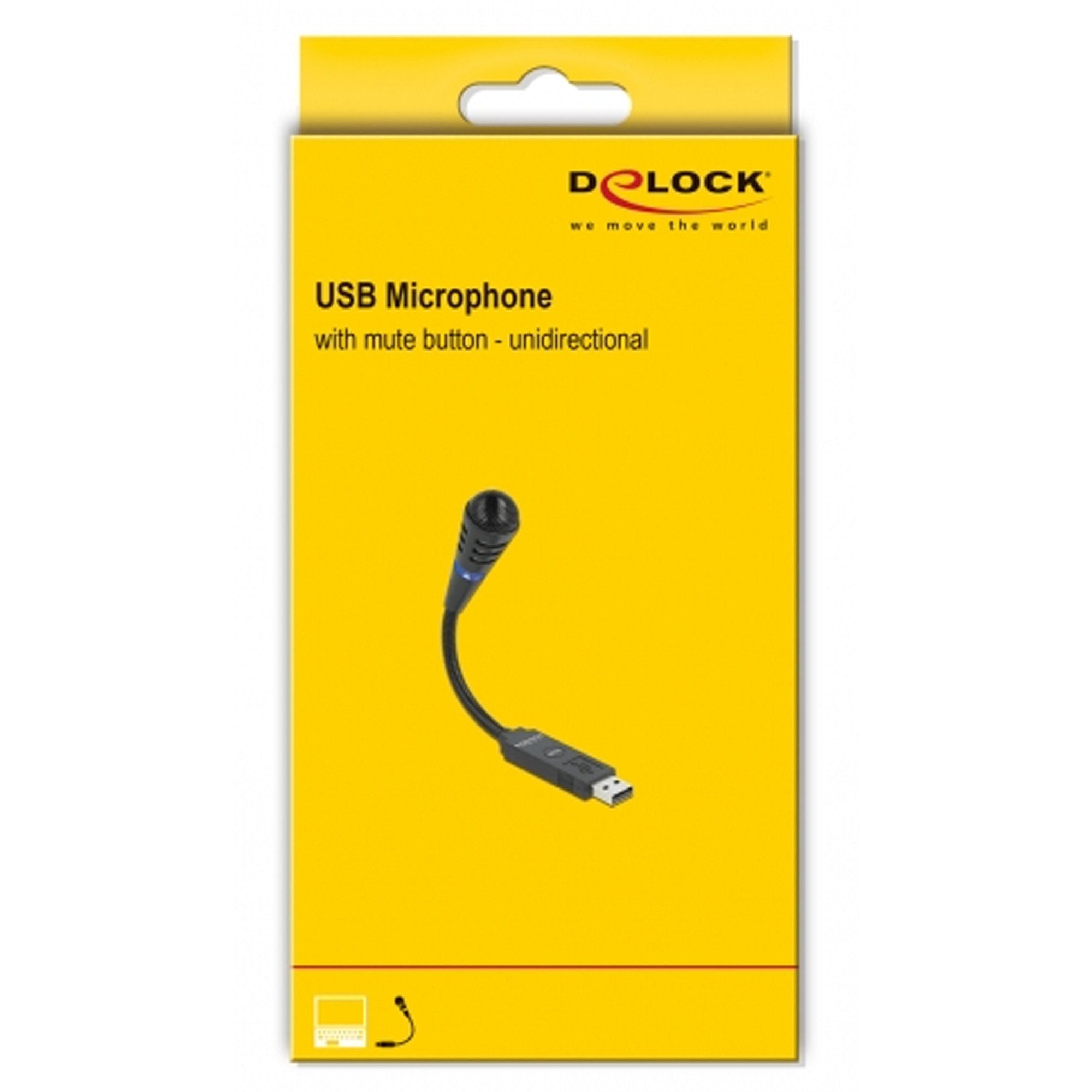 Delock DeLOCK USB Schwanenhals Mikrofon Gaming-Headset