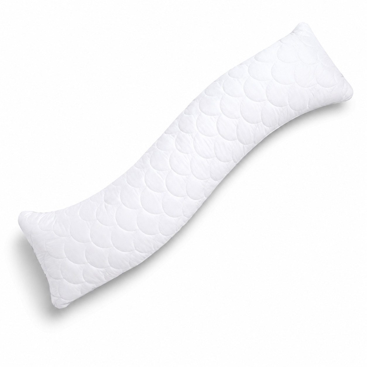 SEI Design Seitenschläferkissen 40x130 cm WELLE - in natürlicher S-Form, 1 Stück, 1-tlg., Schwangerschaftskissen Stillkissen