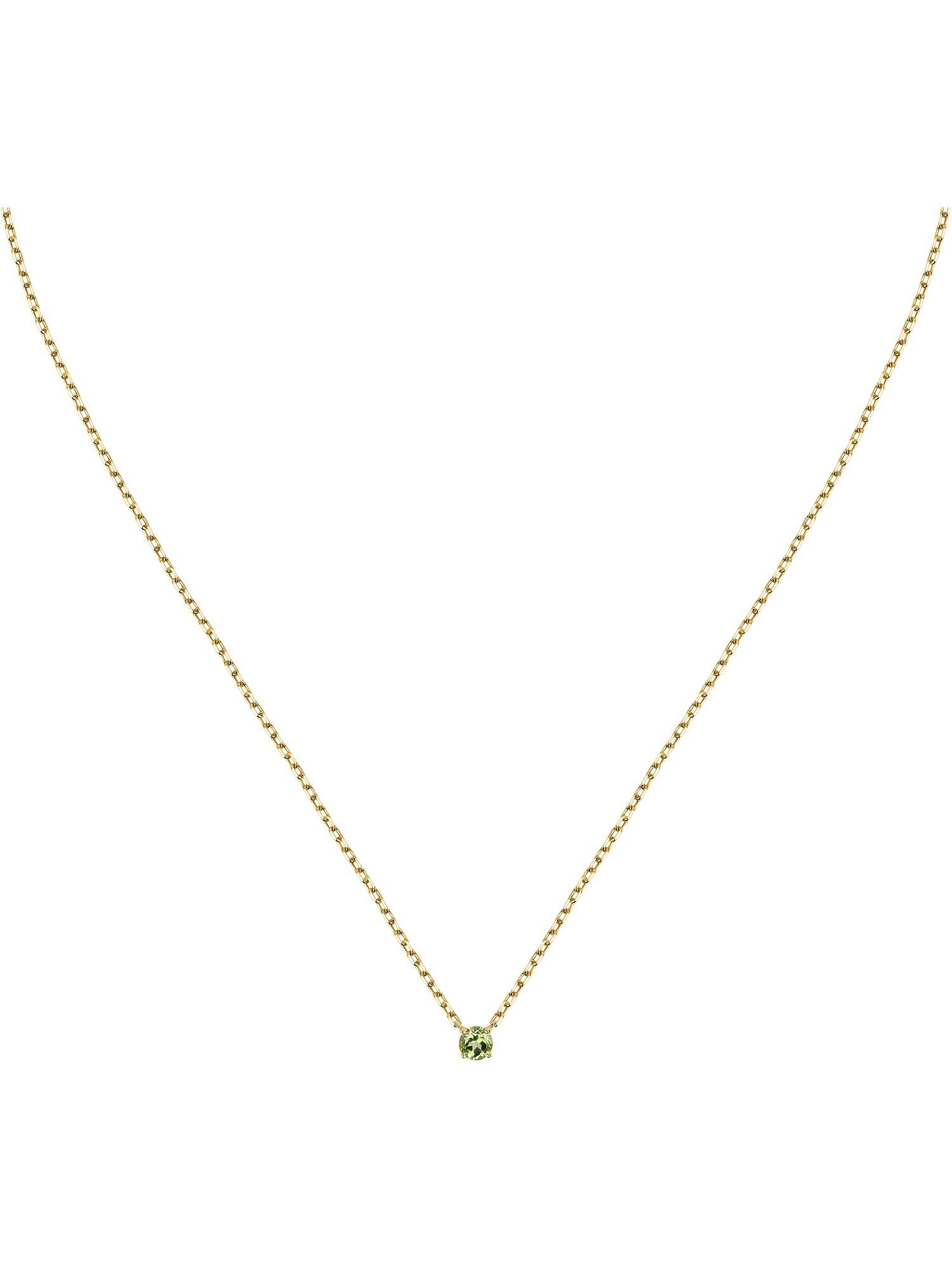 CHRIST Collier CHRIST Damen-Kette 375er Gelbgold 1 Peridot