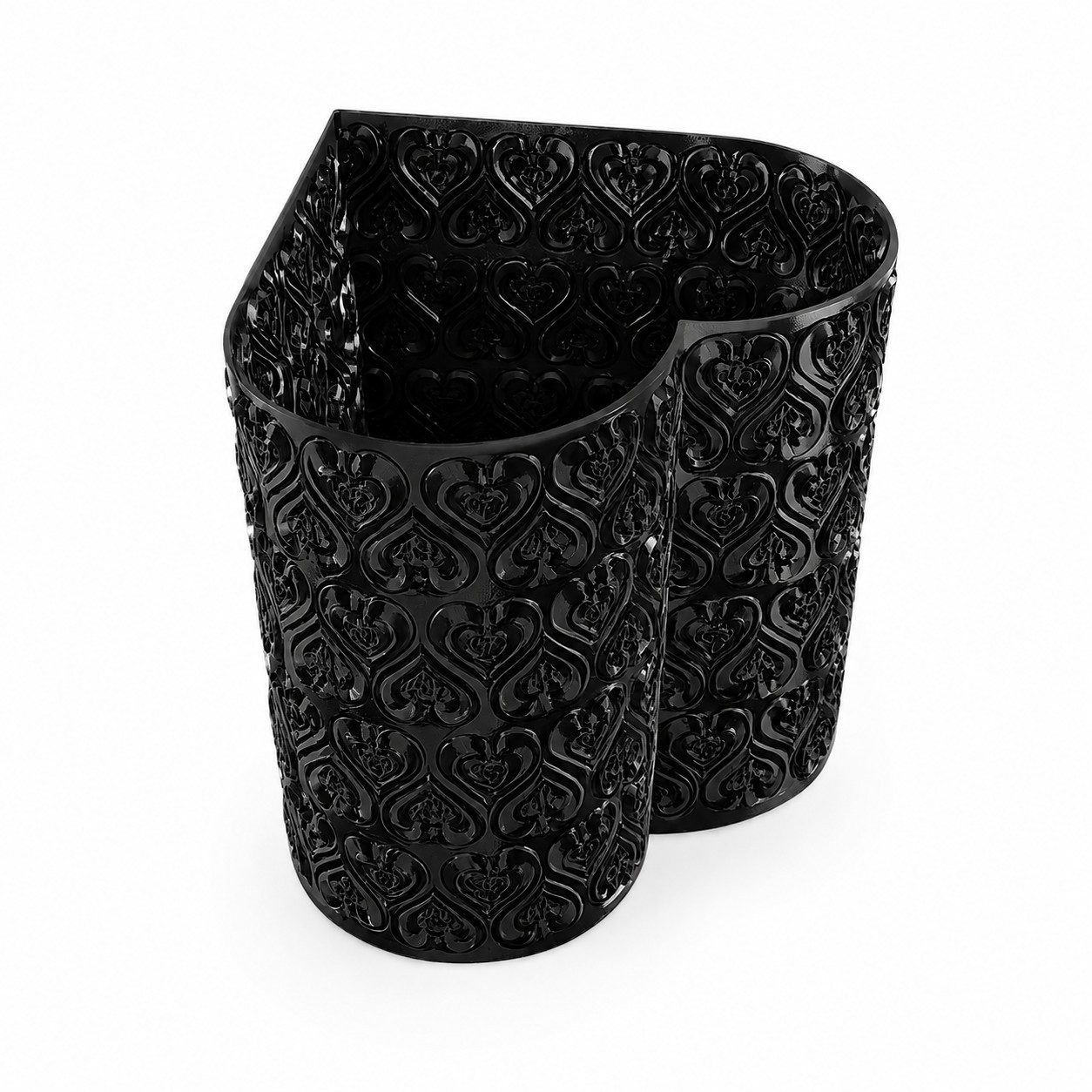 Alpha Electronics Dekovase Herz Organizer Vase Make-up Pinselhalter & Kosmetik Organizer, (Sparangebot, 1 St., hochwertiger 3D Druck), Moderne Deko für Schminktisch & Badezimmer uvm