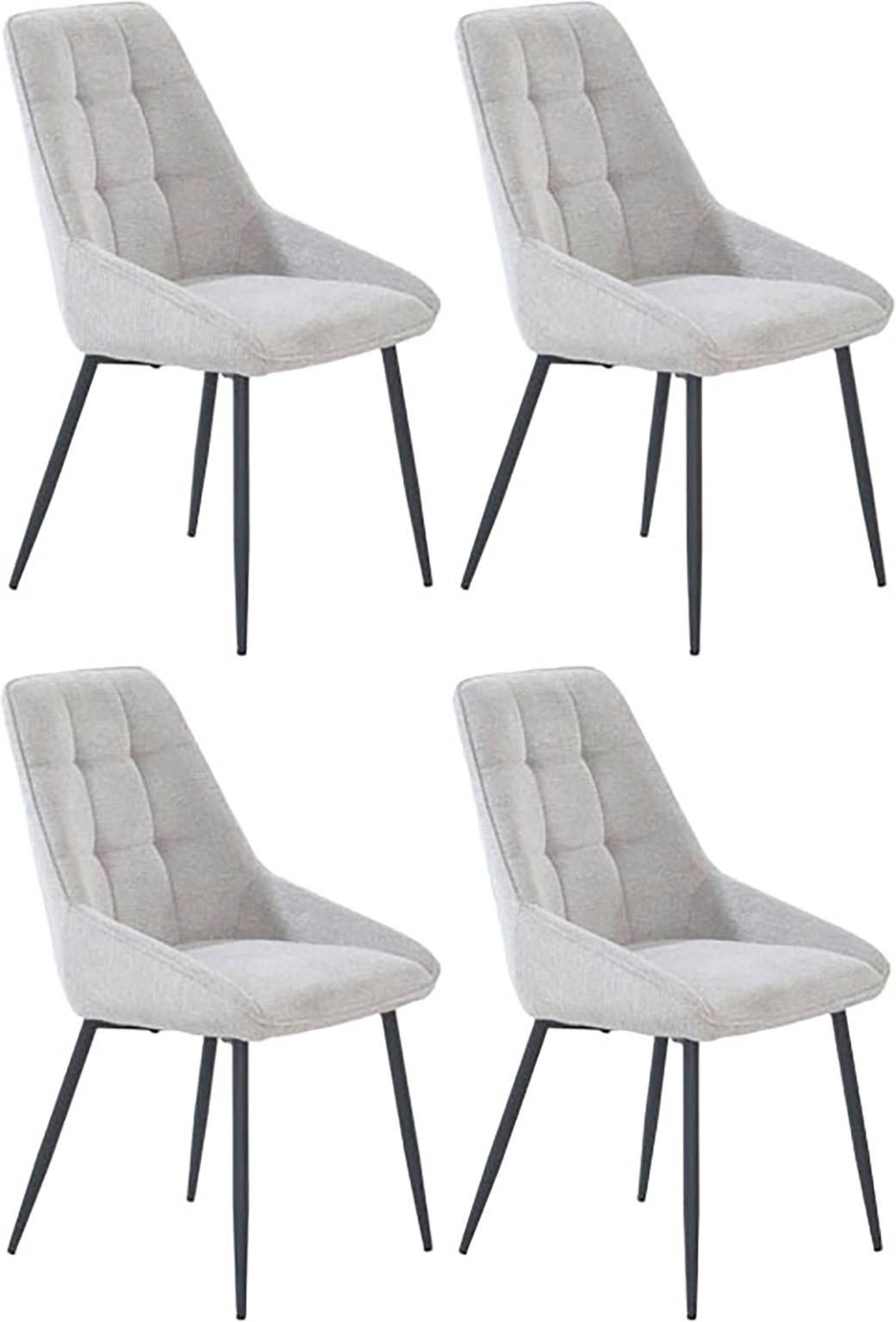 Jockenhöfer Gruppe Essgruppe ROGER, Sitzgruppe, Esstisch 160 cm, 4 Stühle, (Set, 5-tlg., Esstisch 160 cm plus 4 Esszimmerstühle), Tischplatte Wildeiche, Stühle mit Webstoff