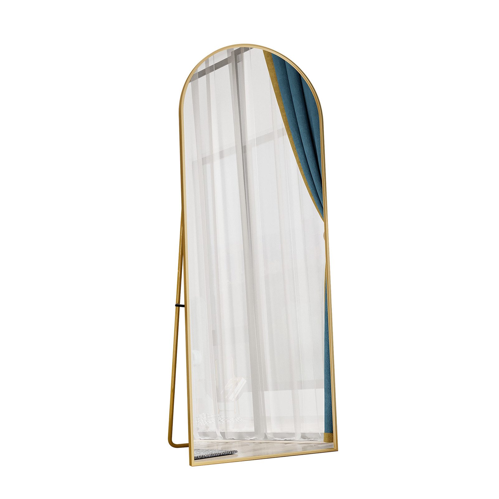 PXloue Ganzkörperspiegel Oval Wandspiegel Standspiegel Groß günstig online kaufen