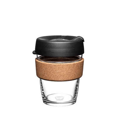 KeepCup Coffee-to-go-Becher KeepCup Cork 340ml Deckel Schwarz – Manschette Kork