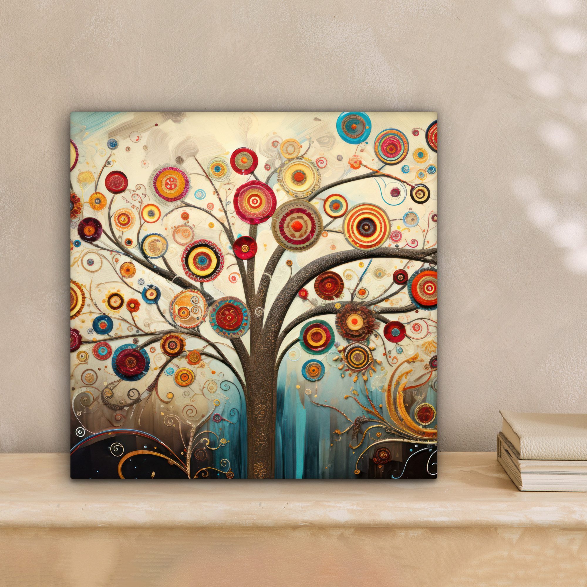 OneMillionCanvasses® Leinwandbild Baum - Abstrakt - Farbe - Lebensbaum - bö günstig online kaufen