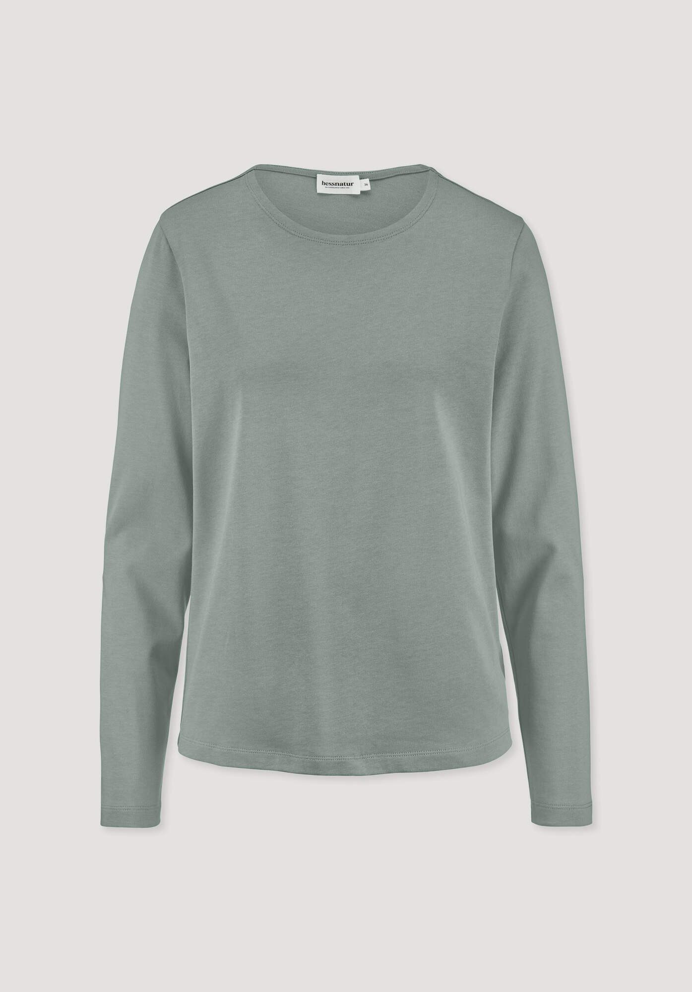 Hessnatur T-Shirt Langarm Regular aus reiner Bio-Baumwolle (1-tlg)