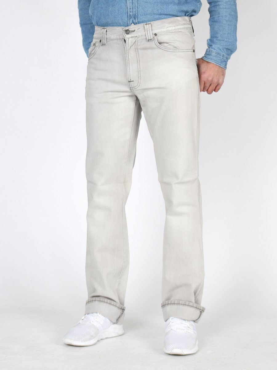 Nudie Grey Slim Sunbleach Jim Jeans Regular-fit-Jeans