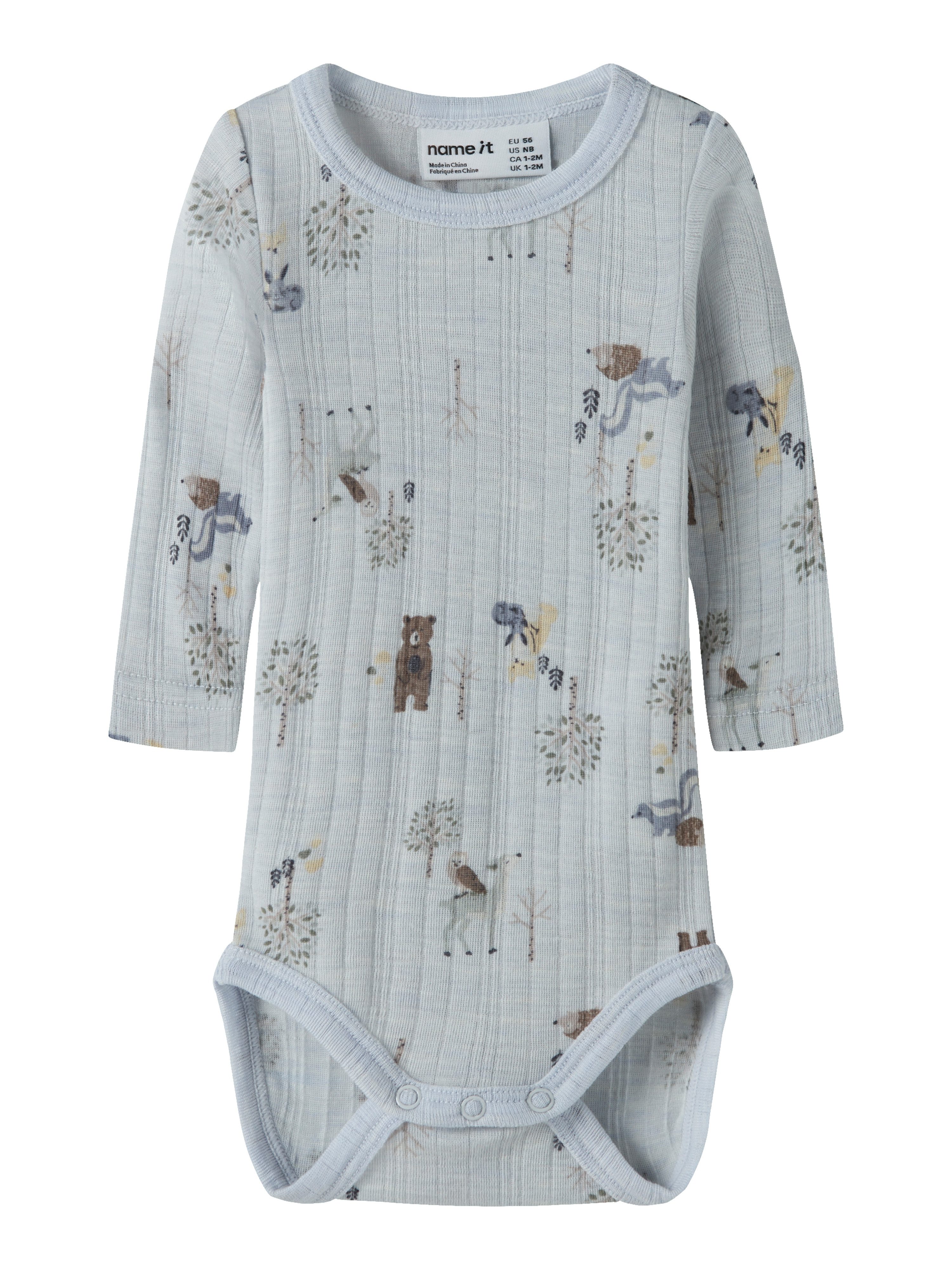 Name It Langarmbody NBMWANG WOOL NEEDLE LS BODY NOOS Wolle