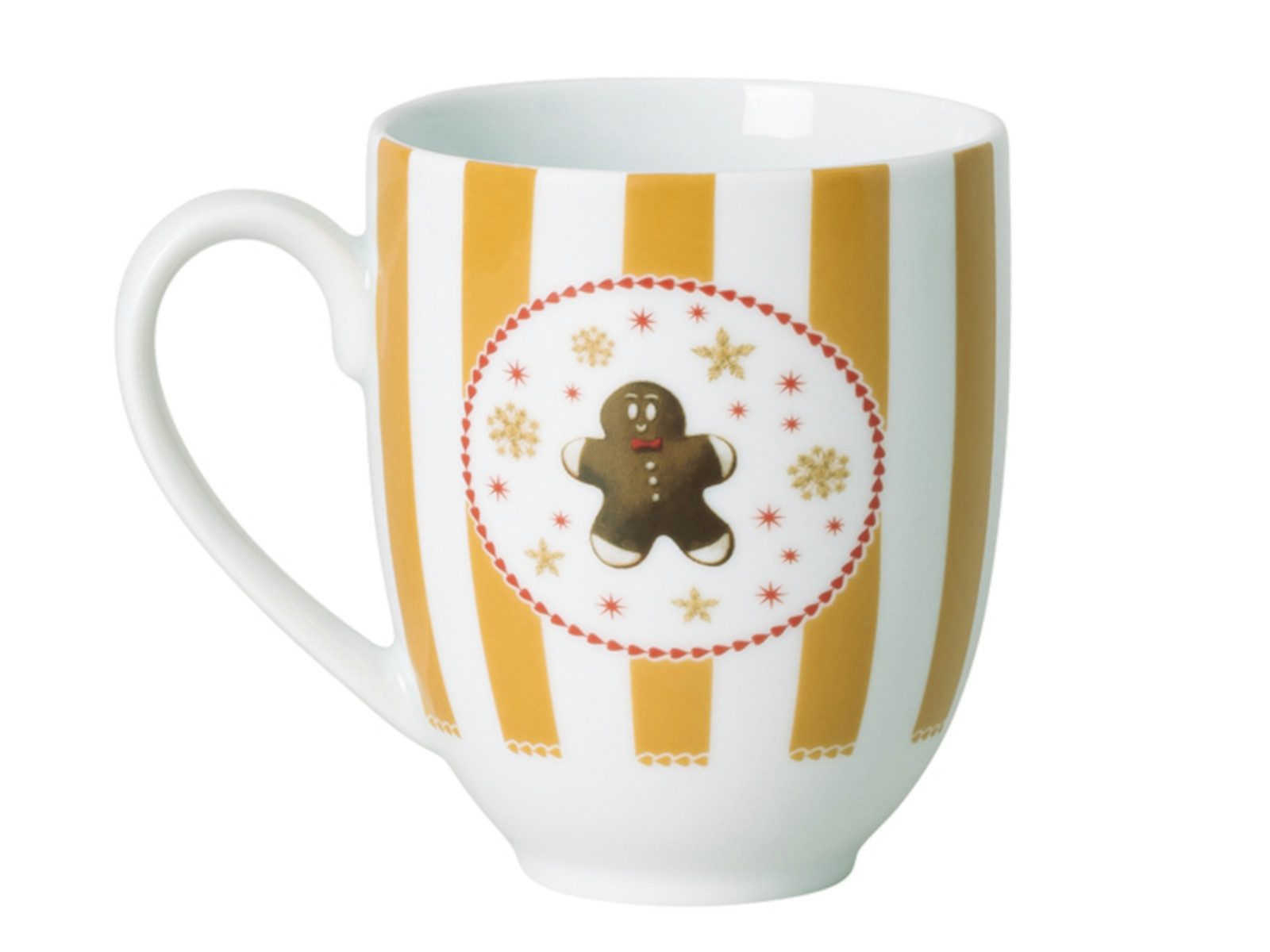 Hutschenreuther Becher Christmas Love beige Becher mit Henkel 0,4l, Porzellan
