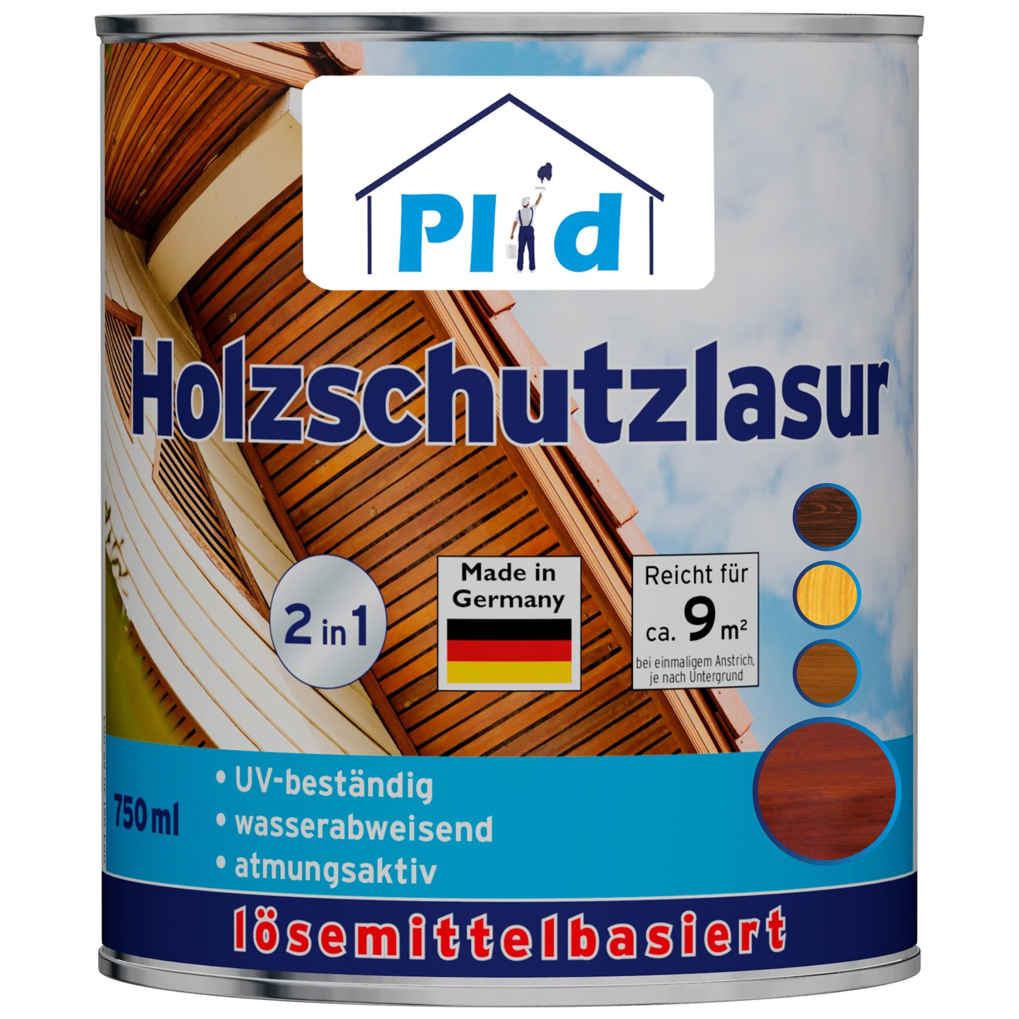 plid Holzschutzlasur Holzschutzlasur Holzlasur Holzschutz Holzgrundierung Holzschutzgel, Schnelltrocknend