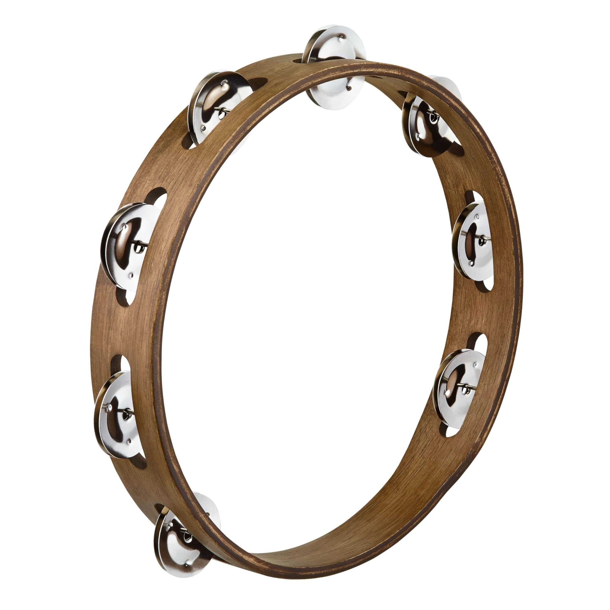 Meinl Percussion Tambourine,Traditional Tambourine TA1WB 10" Single Row, Percussion, Tambourines, Traditional Tambourine TA1WB, 10", Single Row - Tambourine