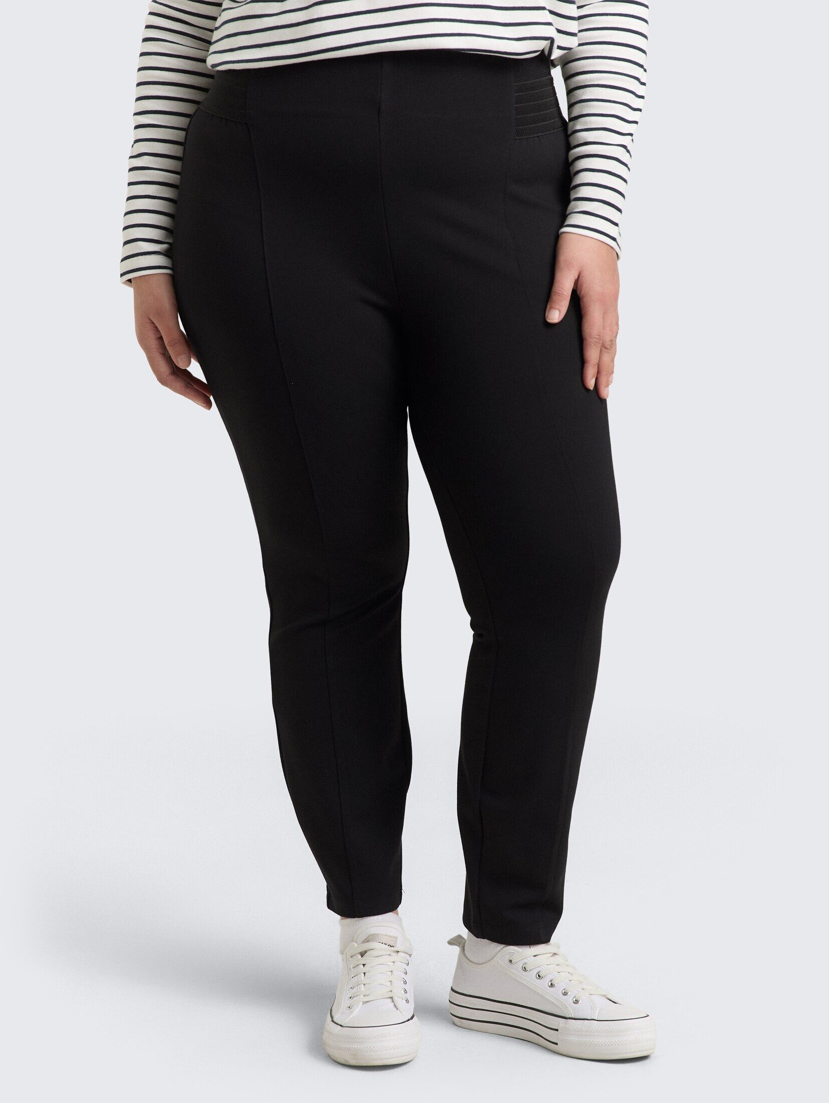 TOM TAILOR PLUS 7/8-Hose Брюки & Chino Plus Size - Treggings Hose mit elastischem Bund