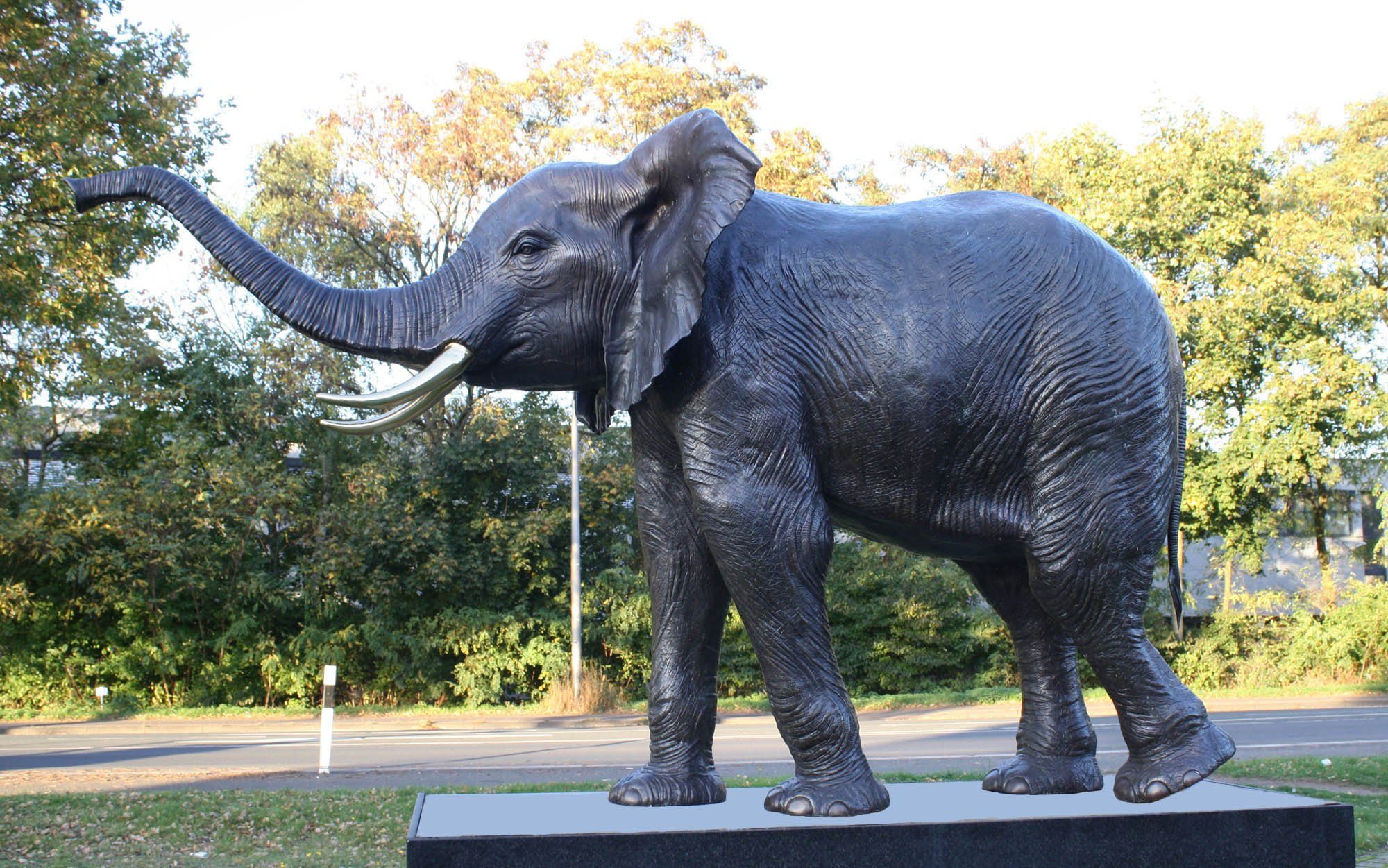 Bronze Bronzefigur Elefanten Bronzeskulpturen eines aus Skulptur