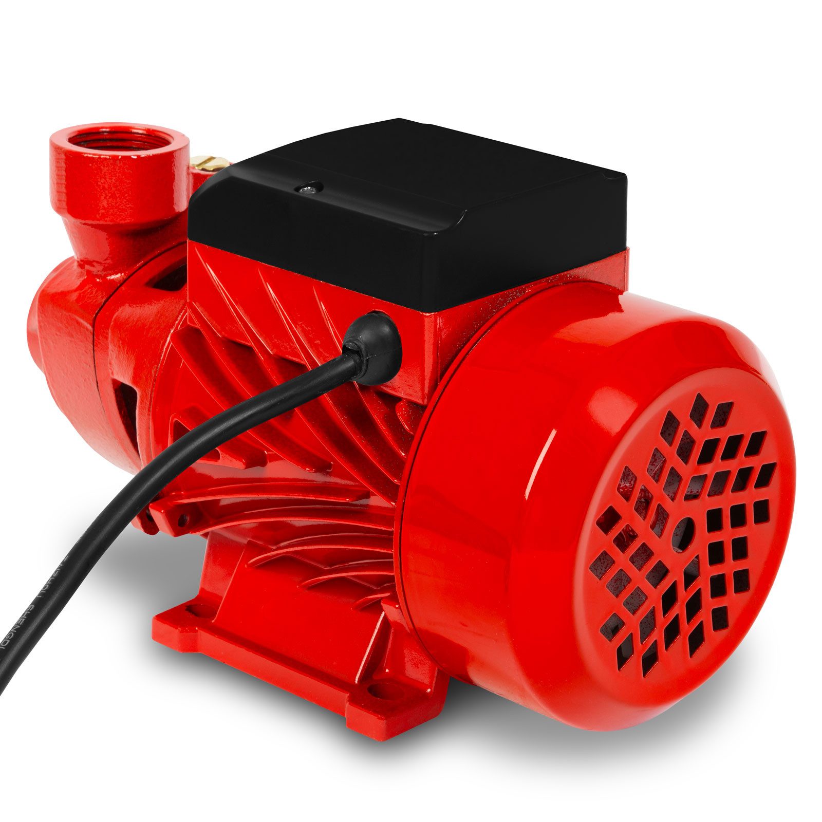 EBERTH Wasserpumpe Gartenpumpe Kreiselpumpe Saugpumpe, 1 Zoll Anschluss, 370 Watt Leistung, 8m Ansaughöhe