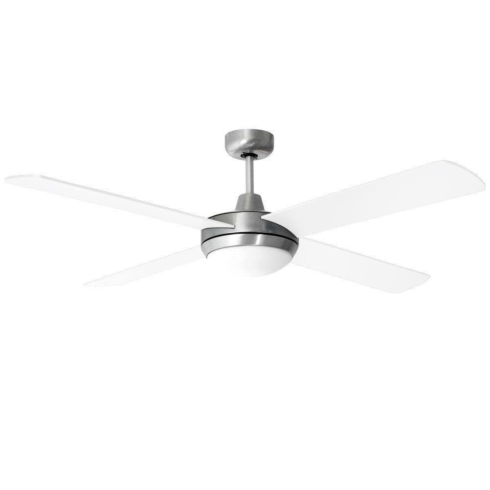 Fernbedienung leise Deckenventilator, Deckenventilator und Beleuchtung - mit etc-shop weiß schwarz 132cm