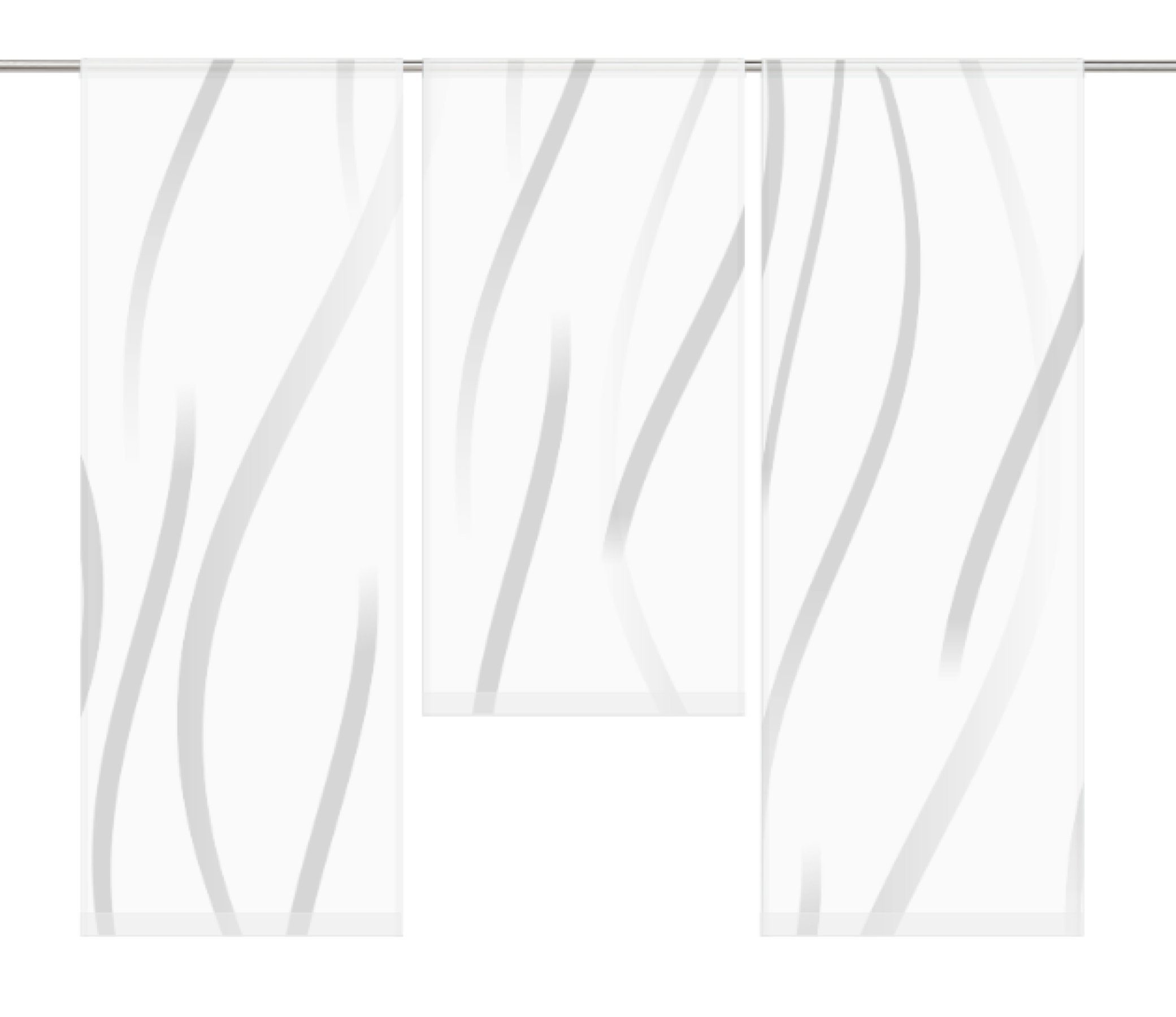 gardinen-for-life Scheibengardine Vertic grey by Mohnblume - Scheibengardin günstig online kaufen