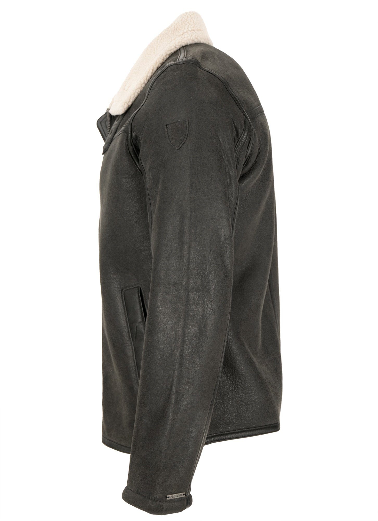 Jilani Lederjacke Pullman Jilani - Herren Lederjacke Lammleder Webpelz anth günstig online kaufen