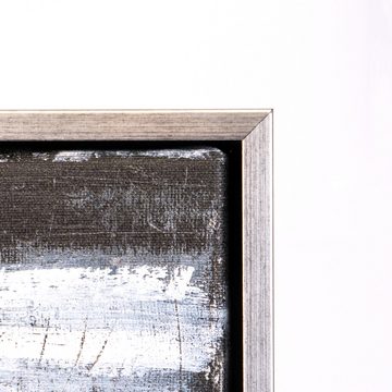 queence Leinwandbild Abstrakt Erdtöne, Abstrakt, mit einem Schattenfugenrahmen veredelt