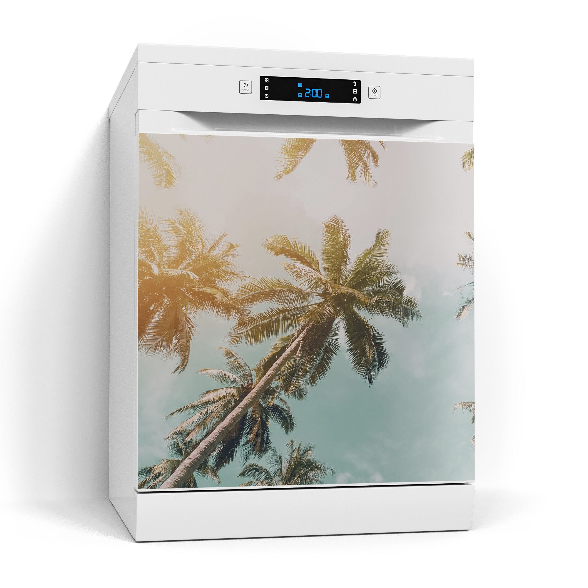 DEQORI Magnetfolie 'Himmelstanz der Palmen', Spülmaschine Magnetmatte magnetisch Magnetfolie Folie Schutz