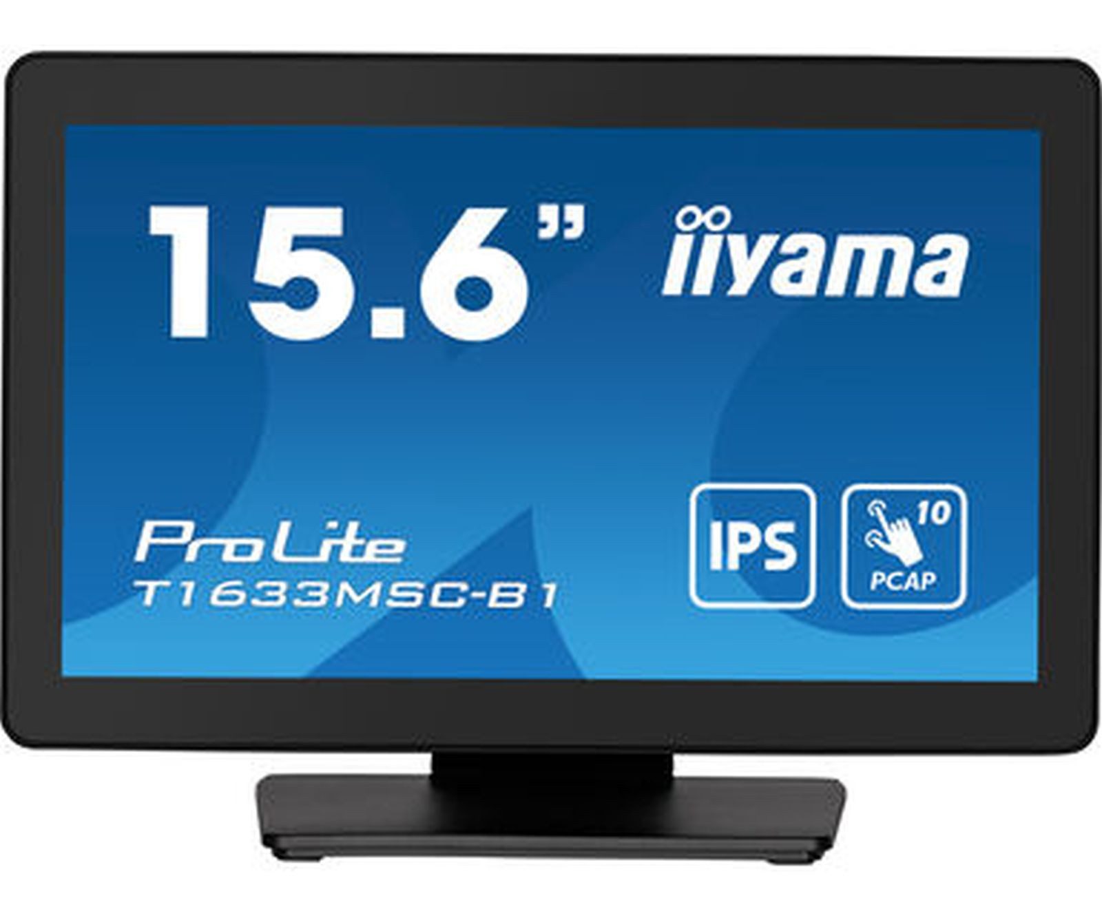Iiyama 39.5cm (15,6) T1633MSC-B1 16:9 Touch HDMI+DP+USB retail TFT-Monitor (1920 x 1080 px, Full HD, 5 ms Reaktionszeit, 60 Hz, IPS, Touchscreen, Lautsprecher, HDCP)