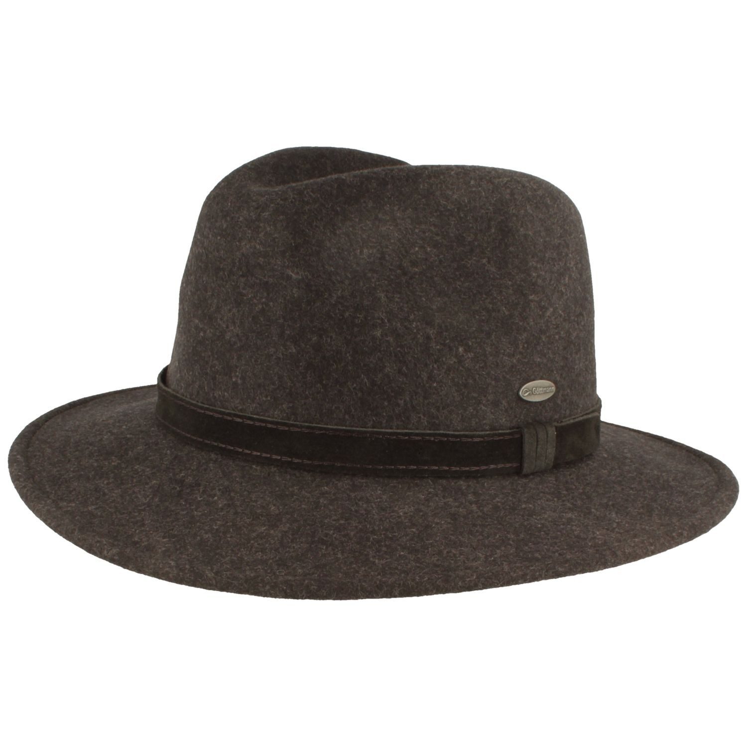 Göttmann Filzhut Outdoor Wollfilz-Hut mit Ohrenklappen & Wildlederband günstig online kaufen
